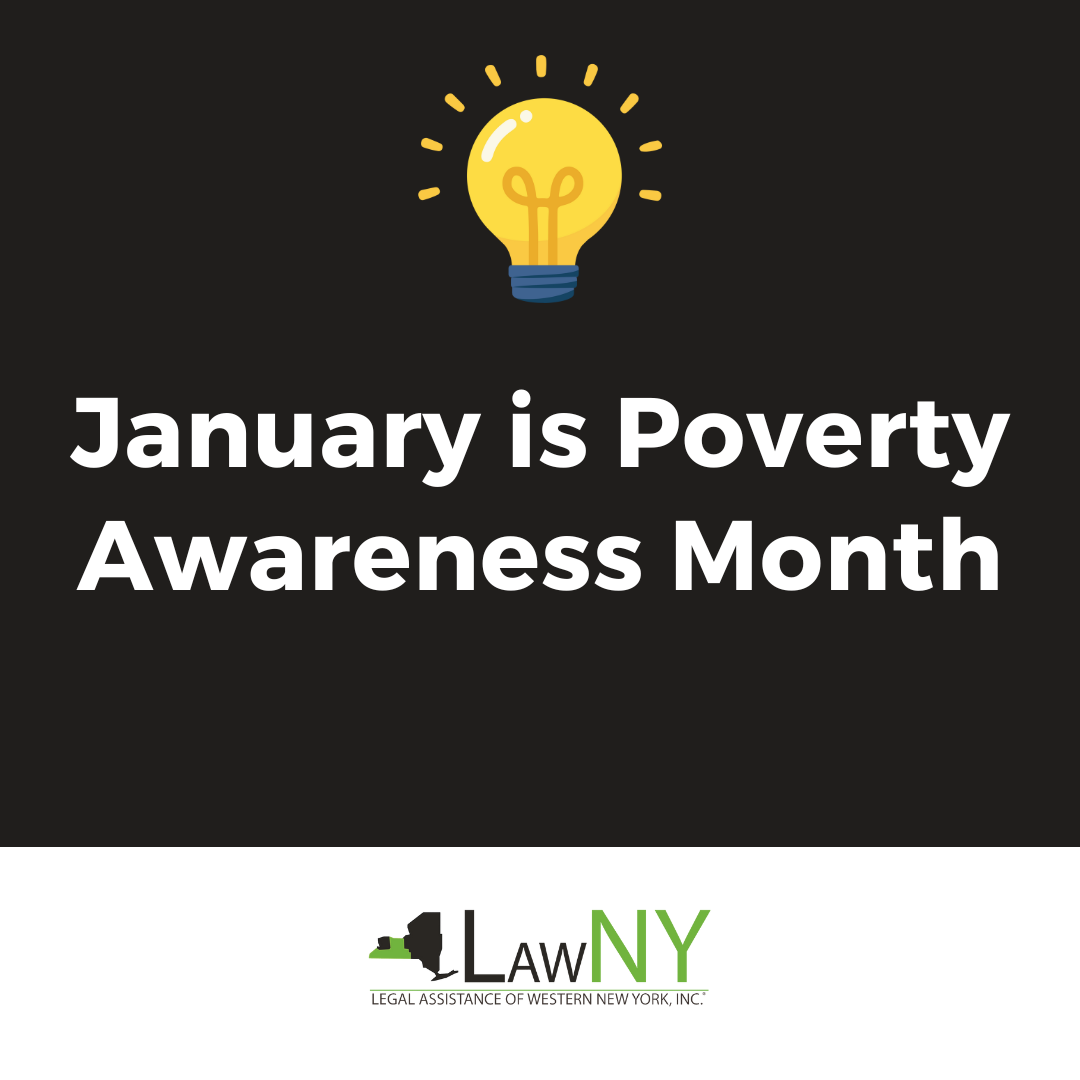 January is Poverty Awareness Month